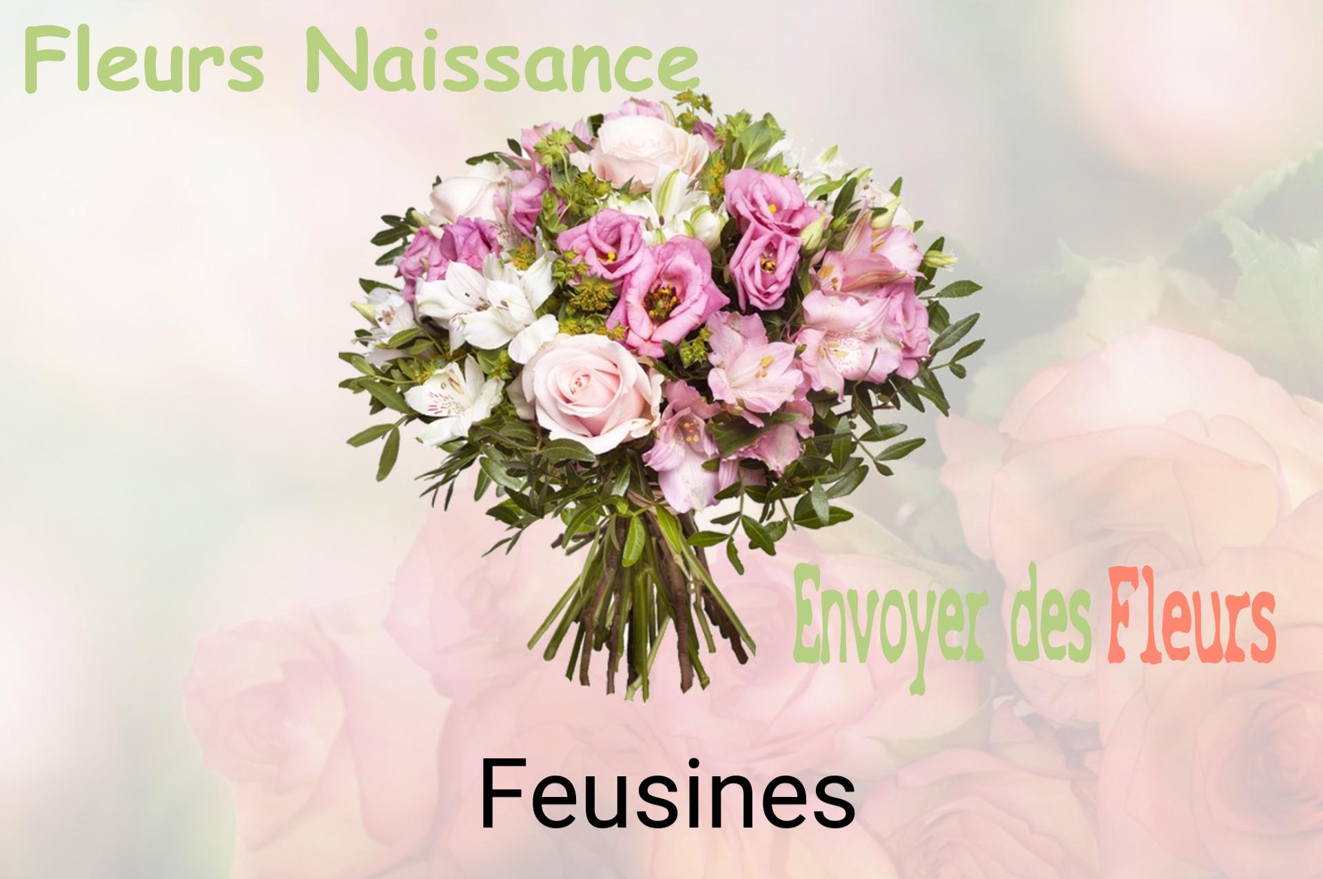 Bouquet de fleurs de naissance livré à Feusines